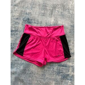 Nike Pink Black Dri Fit 3'' Infiknit Training Running Shorts Medium